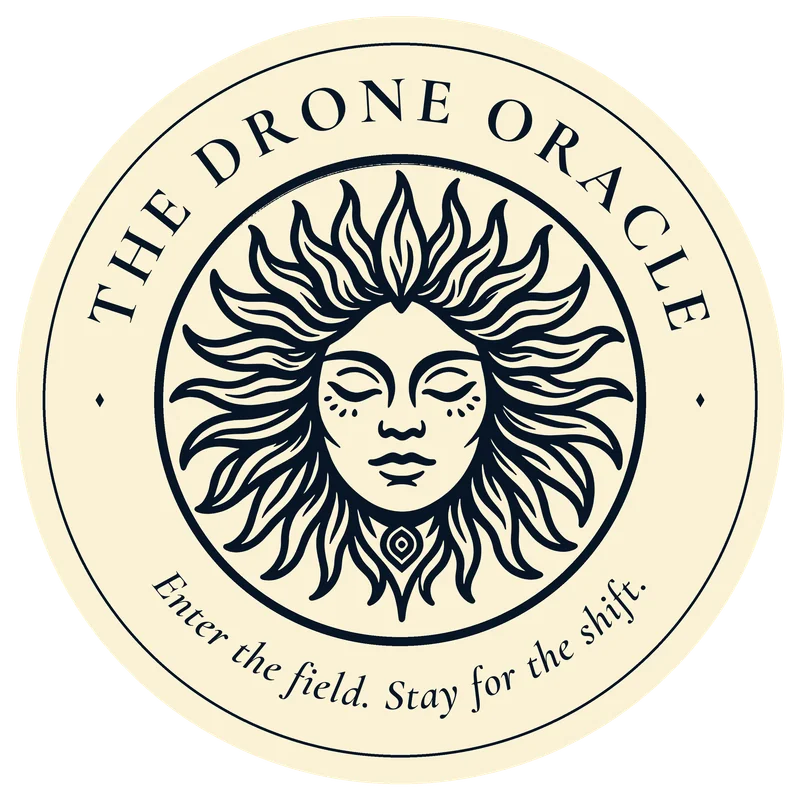 The Drone Oracle seal. Enter the field. Stay for the shift.